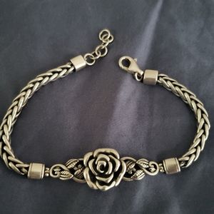Sterling Silver Paz creations rose bracelet 925